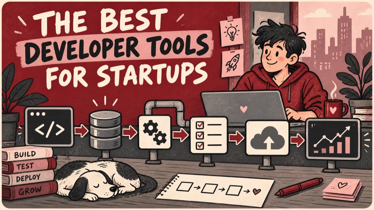 RareWeb computer artwork for a startup developer tools guide